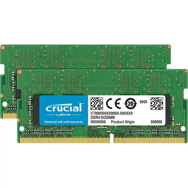 Crucial CT2K16G4SFD8266 32 GB DDR4-2666 Memory - SODIMM - Unbuffered - Non-ECC - 1.20 V - 2666 MHz
