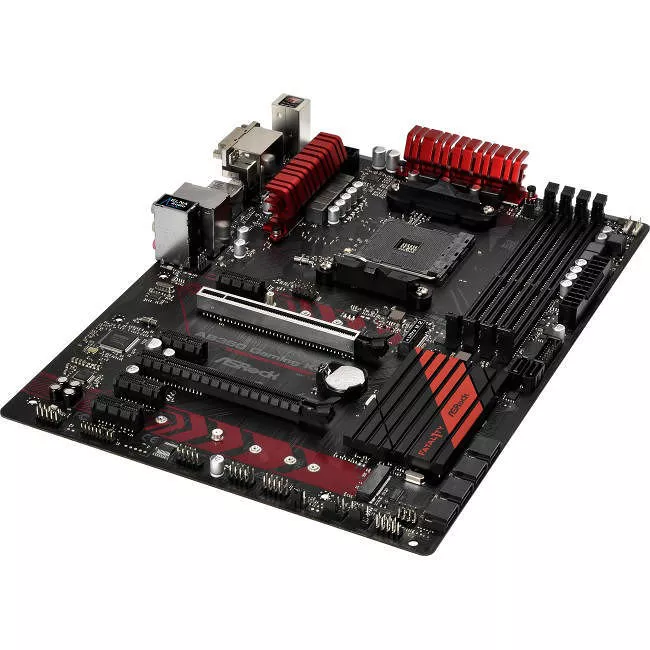 ASRock AB350 GAMING K4 Desktop Motherboard - 1x Socket AM4 - AMD B350 - 4x DDR4 - RAID - 2x M.2 - 2x PCIe x16 - ATX