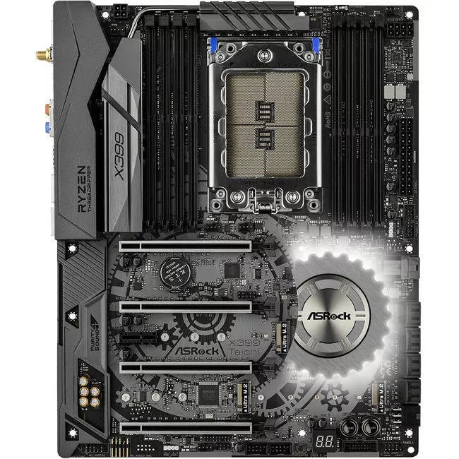 ASRock X399 TAICHI Desktop Motherboard - 1x Socket TR4 - AMD X399 - 8x DDR4 - RAID - 3x M.2 - 4x PCIe x16 - Wi-Fi - ATX