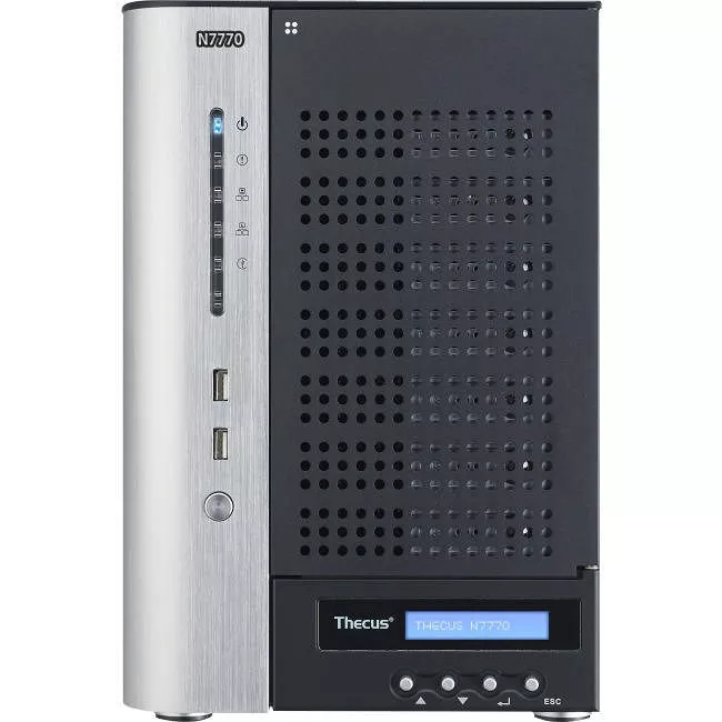 Thecus N7770 7 Bay SAN/NAS Server I3-21204GB DDR3 ECC HDMI USB 3.0