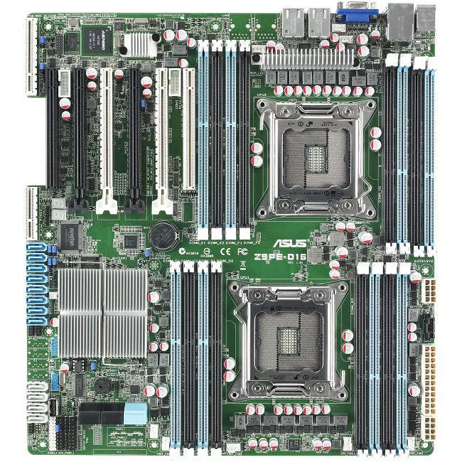ASUS Z9PE-D16/2L Server Motherboard - 2x Socket R LGA-2011 - Intel C602-A - 16x DDR3 - RAID - 6x PCIe x16 - 3x RJ-45 - SSI EEB