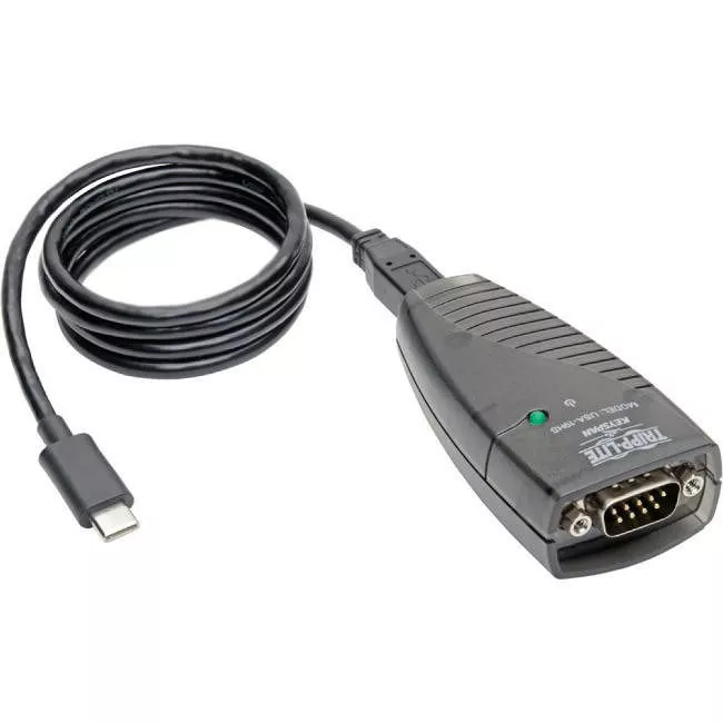 Tripp Lite USA-19HS-C Keyspan Cable - USB-C to Serial DB9 RS232 - 3 ft - TAA