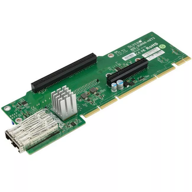 Supermicro AOC-2UR68-M2TS-O 2U Ultra Riser 2-port 25GbE SFP28 ConnectX-4 Lx EN, 1 PCIe x16/x8
