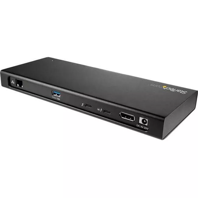 StarTech TB3DK2DPM2 Dual 4K 60Hz Thunderbolt 3 Dock - PCIe M.2 Slot - SD 4.0 Slot - 3x USB Ports