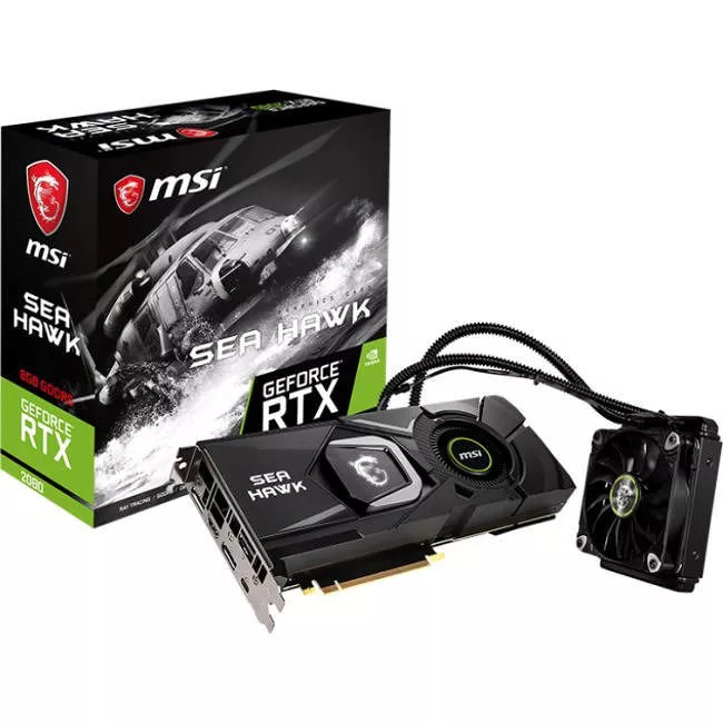 MSI G2080SH SEA HAWK X GeForce RTX 2080 Graphic Card - 1.52 GHz Core - 8 GB GDDR6