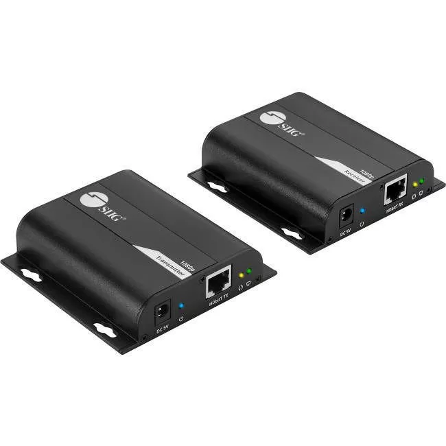 SIIG CE-H23T11-S1 HDMI HDbitT Over Cat6 Extender with IR - 120m