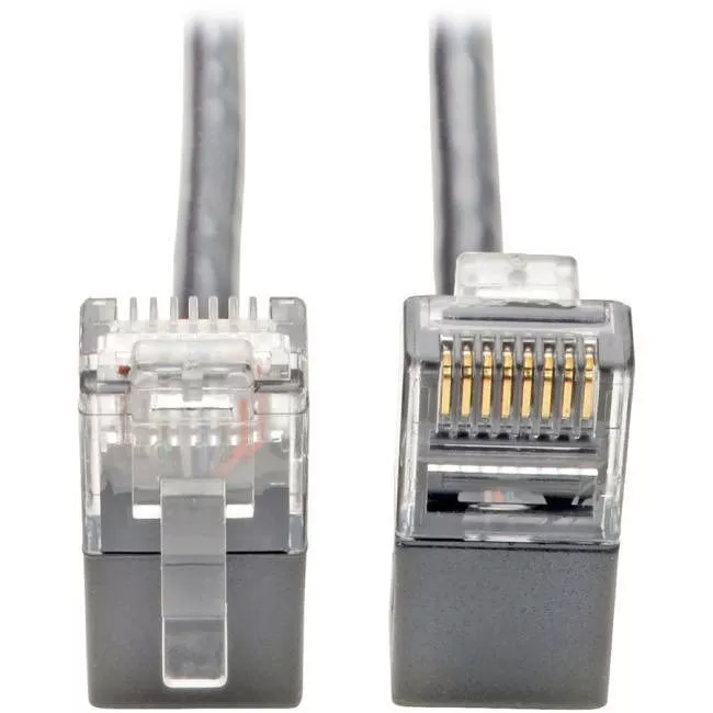 Tripp Lite N201-SR1-GY ETHERNET CABLE - UNSHIELDED TWISTED PAIR (UTP) - MALE LEFT GENDER - MALE RIGHT G