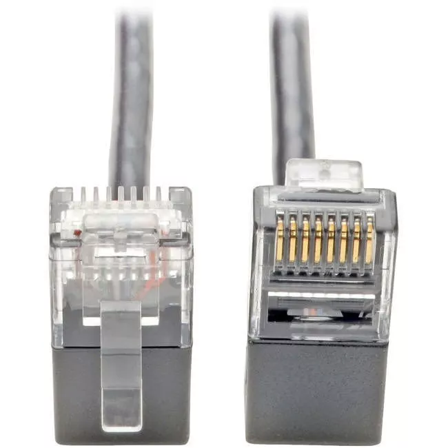 Tripp Lite N201-SR2-GY ETHERNET CABLE - UNSHIELDED TWISTED PAIR (UTP) - MALE LEFT GENDER - MALE RIGHT G