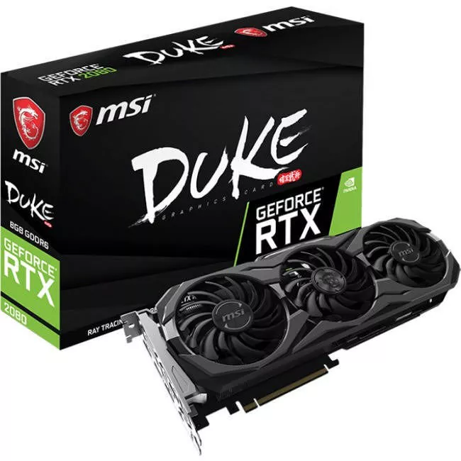 MSI G2080D8C DUKE GeForce RTX 2080 DUKE 8G OC Graphic Card - 8 GB GDDR6