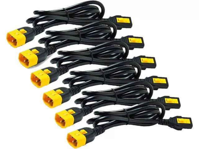 APC AP8702S-NAX743 Power Cord Kit (6 Ea) Locking C13 to C14