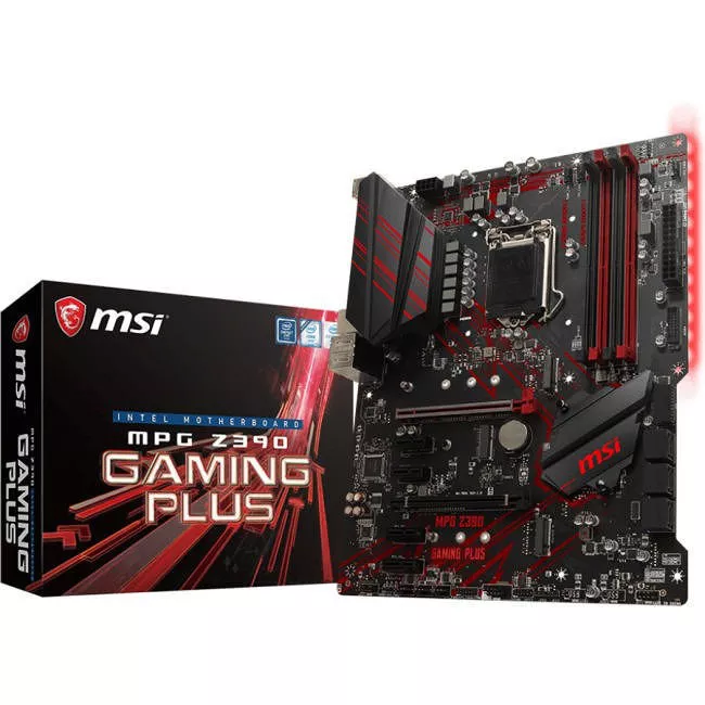 MSI Z390GAMINGP Desktop Motherboard - 1x Socket H4 LGA-1151 - Intel Z390 - 4x DDR4 - RAID - 3x M.2 - 2x PCIe x16 - ATX