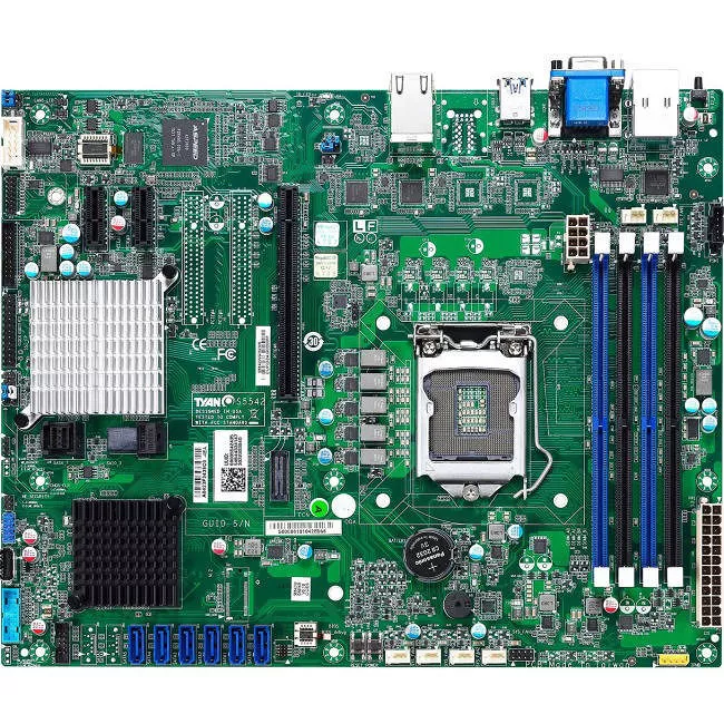 MiTAC S5542G2NR-UHE Server Motherboard - 1x Socket H4 LGA-1151 - Intel C236 - 4x DDR4 - RAID - 1x PCIe x16 - ATX