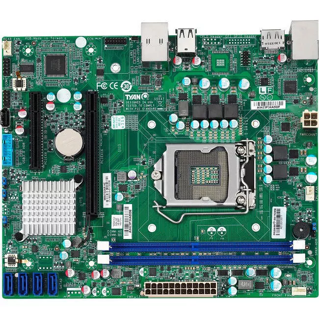 MiTAC S5547G2NR Desktop Motherboard - 1x Socket H4 LGA-1151 - Intel H110 - 2x DDR4 - No - 1x PCIe x16 - Flex ATX