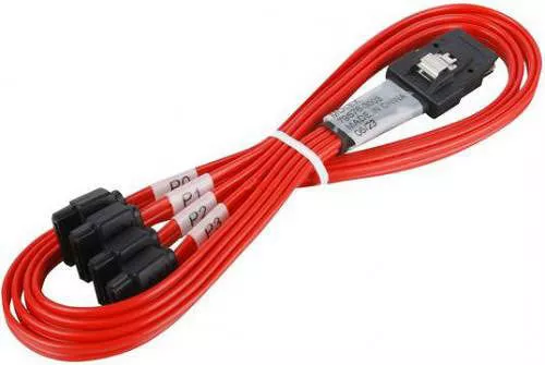 3ware CBL-SFF8087OCF-06M Multi Lane Internal (SFF-08087) SATA Breakout Cable