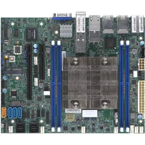 Supermicro MBD-X11SDV-4C-TP8F-O Server Motherboard - Socket BGA-2518 - Intel 4x DDR4 - RAID - 2x M.2 - 1x PCIe x16 - Flex ATX