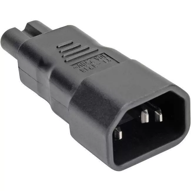 Tripp Lite P016-000 IEC C14 to IEC C7 Power Cord Adapter - 10A, 250V, Black