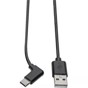Tripp Lite U038-006-CRA Eaton Tripp Lite Series USB-A to USB-C Cable, Right-Angle USB-C, USB 2.0, (M/M), 6 ft. (1.83 m)
