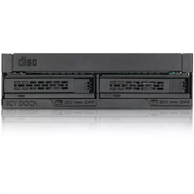 ICY DOCK MB732SPO-B Drive Enclosure - ExpressCage for 5.25 - 2x 2.5 SATA/SAS