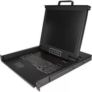 StarTech RKCONS1701 1U Rack KVM Console - 17" Monitor - 1x VGA - Cables & Hardware - USB Support