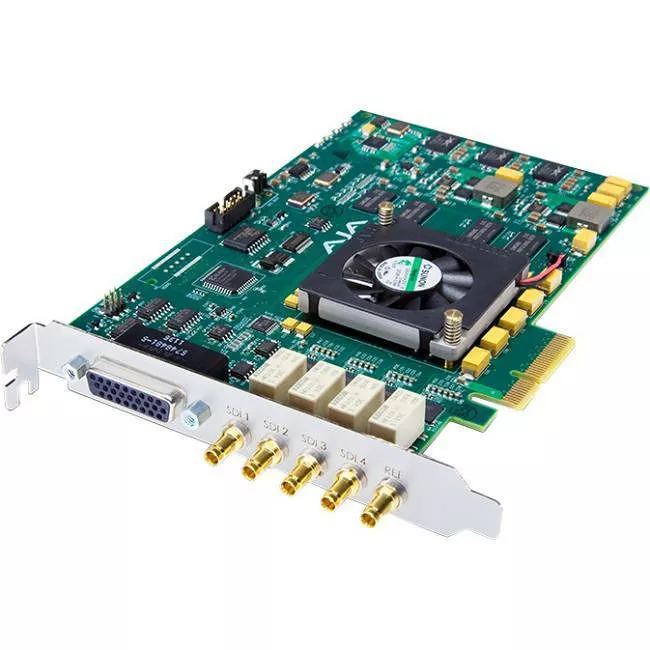 AJA CORVID 24 4-lane PCIe card, 4-in/4-out or single 4K/3G/HD/SD SDI I/O