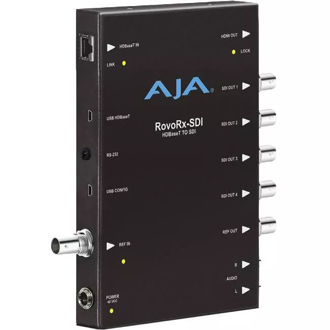 AJA ROVORX-SDI UltraHD/HD HDBaseT Receiver to 6G/3G-SDI and HDMI