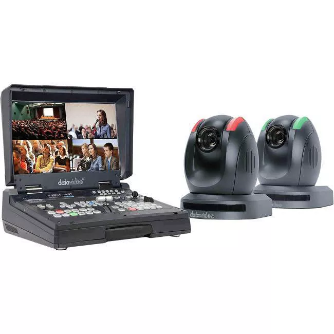 Datavideo HS-1500T-2C 2-PTZ Camera and HDBaseT Switcher Kit