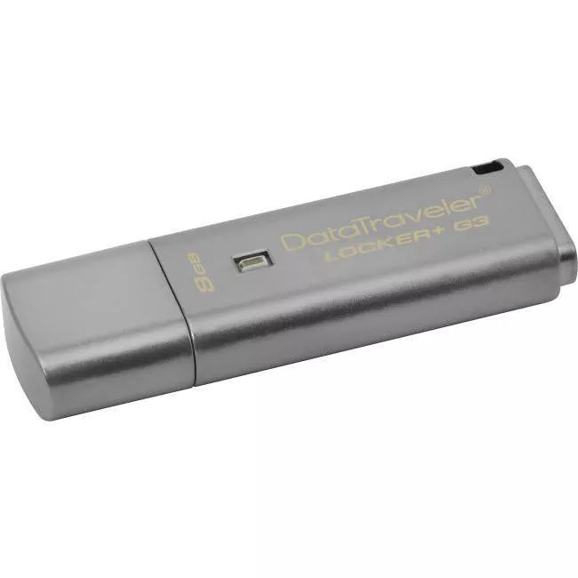 Kingston DTLPG3/8GBCL 8 GB DataTraveler Locker+ G3 USB 3.0 Flash Drive