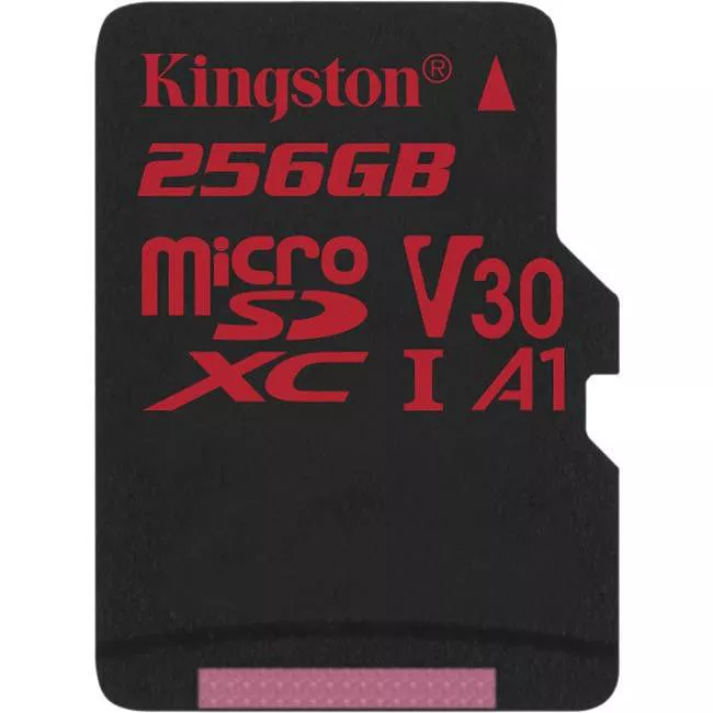 Kingston SDCR/256GBSP Canvas React 256 GB Class 10/UHS-I (U3) microSDXC - 1 Pack