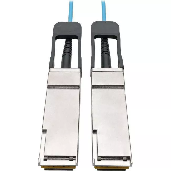 Tripp Lite N28F-02M-AQ Eaton Tripp Lite Series QSFP+ to QSFP+ Active Optical Cable - 40Gb, AOC, M/M, Aqua, 2M (6.56 ft.)