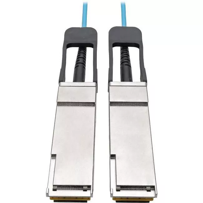 Tripp Lite N28F-10M-AQ Eaton Tripp Lite Series QSFP+ to QSFP+ Active Optical Cable - 40Gb, AOC, M/M, Aqua, 10M (32.8 ft.)