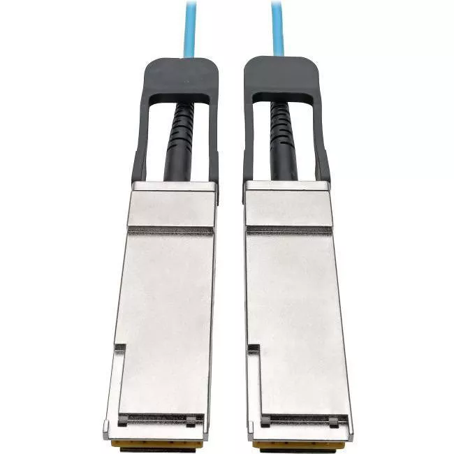 Tripp Lite N28F-01M-AQ Eaton Tripp Lite Series QSFP+ to QSFP+ Active Optical Cable - 40Gb, AOC, M/M, Aqua, 1M (3.28 ft.)