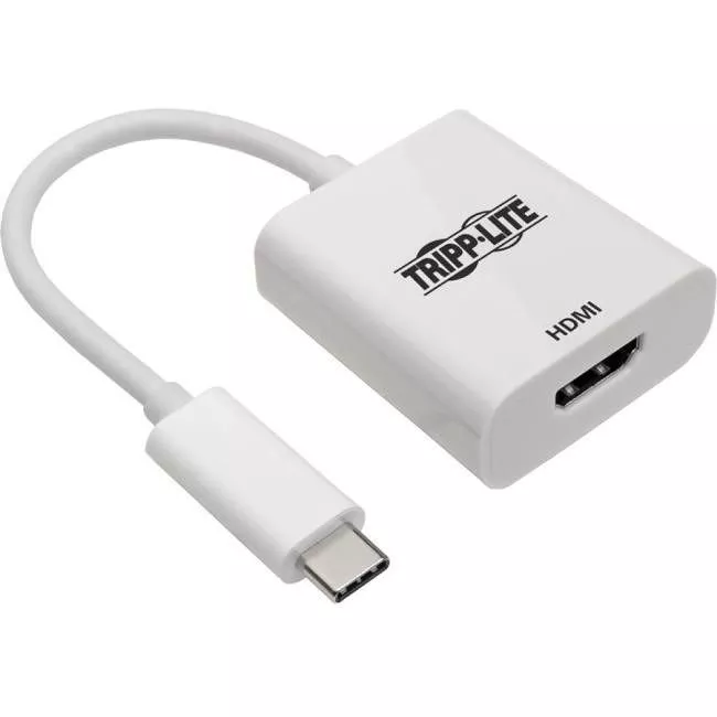 Tripp Lite U444-06N-HD4K6W USB C to HDMI 4K Adapter Converter USB Type C 3.1 M/F White 6in