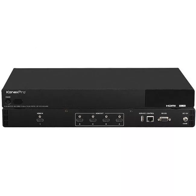 KanexPro VW-SP1X44K 1×4 HDMI 4K UHD Video Wall Processor with Bezel Correction