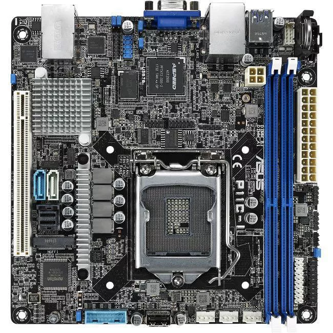 ASUS P11C-I Server Motherboard - 1x Socket H4 LGA-1151 - Intel C242 - 2x DDR4 - RAID - 1x M.2 - 1x PCIe x16 - Mini ITX
