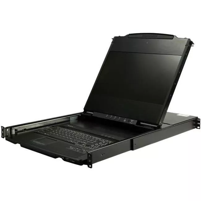 StarTech RKCOND17HD KVM Console Drawer - USB/VGA/DVI - 1U - HD 1080p - 17.3in TFT LCD - Integrated Power Supply