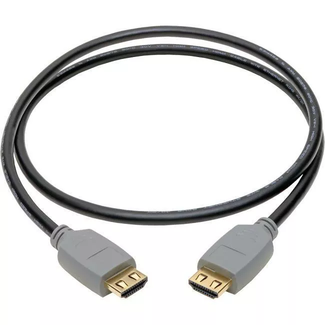 Tripp Lite P568-003-2A Eaton Tripp Lite Series 4K HDMI Cable (M/M) - 4K 60 Hz, 4:4:4, Gripping Connectors, Black, 3 ft.