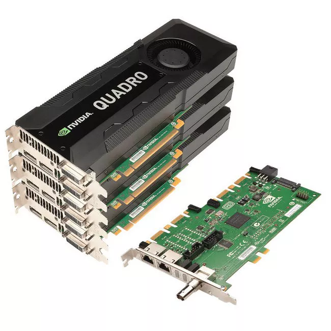 PNY VCQK5000SYNC-3K5KIT Tri Quadro K5000 Graphic Card - 4 GB GDDR5 + Quadro Sync (Turnkey Kit)