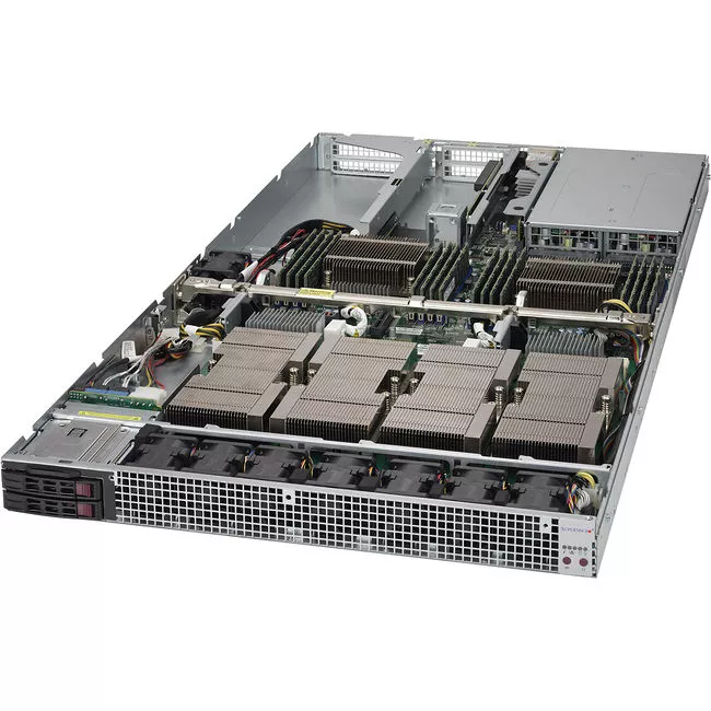 Supermicro SYS-1028GQ-TXR 1U Rackmount Barebone - 2X R3 LGA 2011 - Intel C612 - 4X P100 SXM2