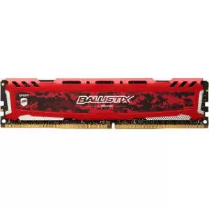 Crucial BLS16G4D26BFSE Ballistix Sport LT Red 16GB DDR4-2666 UDIMM - 2666 MHz - Non-ECC, Unbuffered