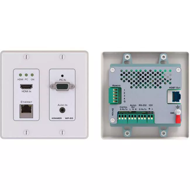 Kramer WP-20 HDMI & Ethernet Bidirectional RS 232 & Stereo HD BaseT Transmitter