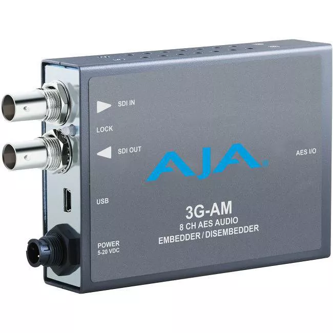 AJA 3G-AM-XLR 3G-SDI 8-Ch AES Embedder/Disembedder, bal. XLR, USB Mini-Config