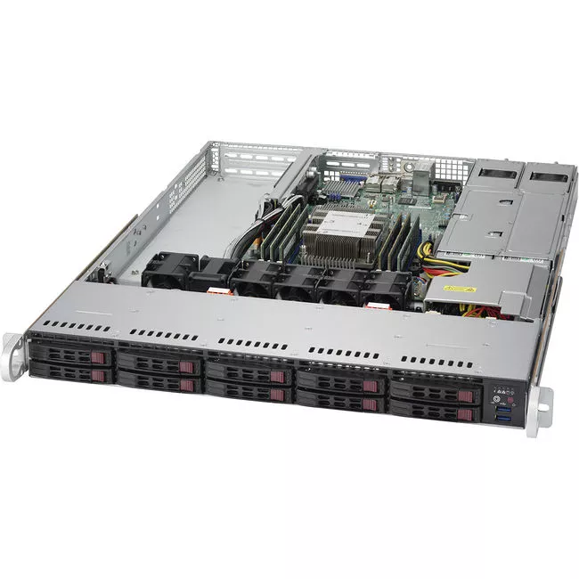 Supermicro SYS-1019P-WTR 1U Rack-mount Barebone - Intel C622 Chipset - Socket P LGA-3647 - 1 x CPU