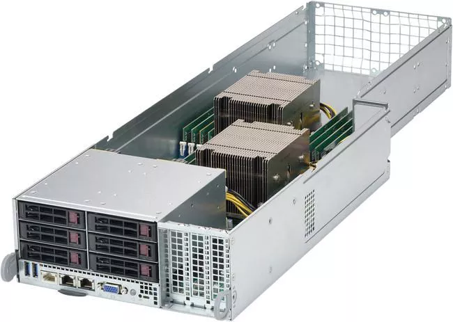 Supermicro SYS-F628R2-FTPT+ 4U Rack Barebone - Intel C612 Chipset - 4 Nodes - 2 Socket R3 LGA 2011