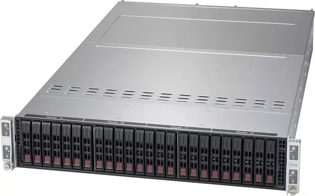 Supermicro SYS-6029TP-HC1R 2U Rack Barebone - Intel C621 Chipset - 4X Nodes - 2X Socket P LGA 3647