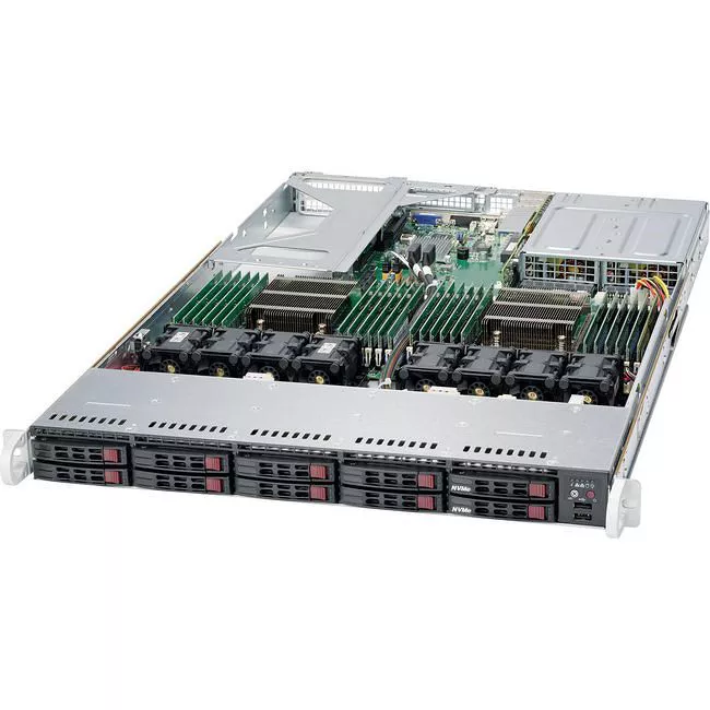 Supermicro SYS-1028U-TN10RT+ 1U Barebone - Intel C612 Express Chipset - Socket LGA 2011-v3 - 2x CPU