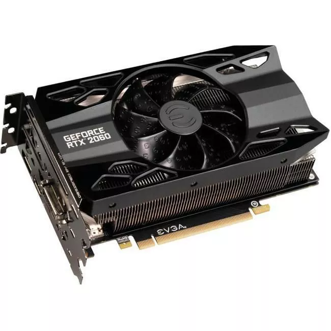 EVGA 06G-P4-2061-KR GeForce RTX 2060 Graphic Card - 1.68 GHz Boost Clock - 6 GB GDDR6 - Triple Slot
