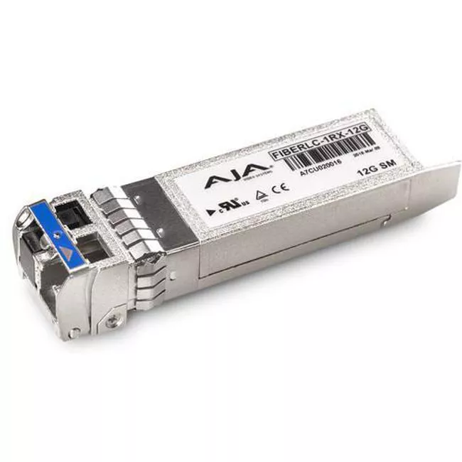 AJA FIBERLC-1RX-12G 1-Channel 12G-SDI Single Mode LC Fiber Receiver SFP