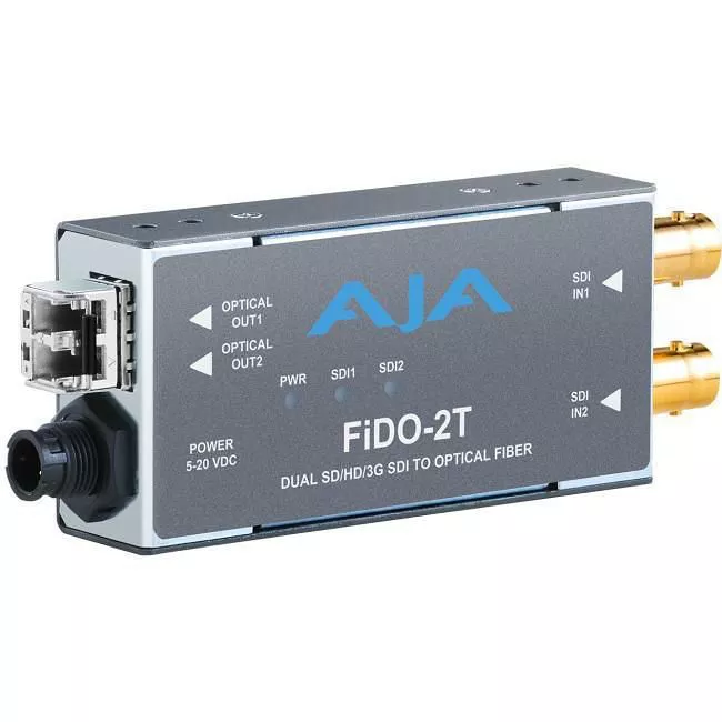 AJA FIDO-2T-MM 2-Channel 3G-SDI to Multi-Mode LC Fiber Transmitter