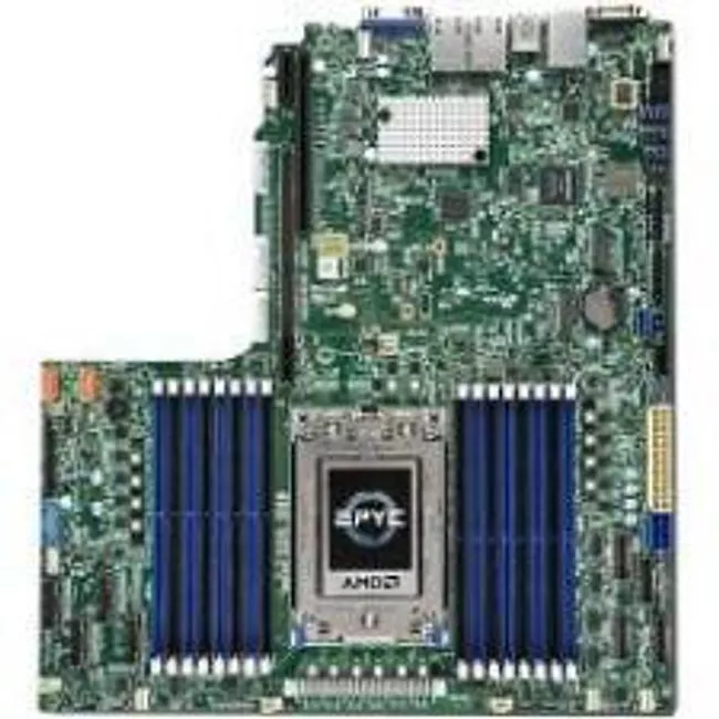 Supermicro MBD-H11SSW-NT-B Server Motherboard - 1x Socket SP3 - AMD 16x DDR4 - 2x M.2 - 1x PCIe x16 - Proprietary Form Factor