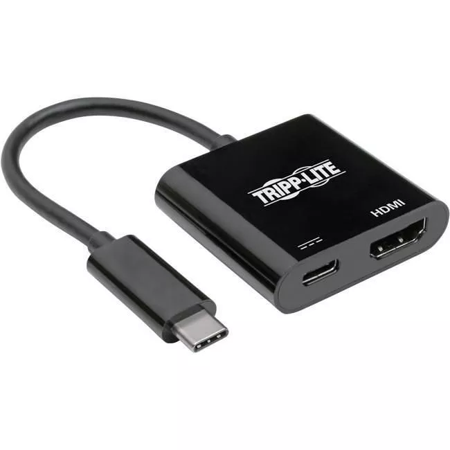 Tripp Lite U444-06N-H4K6BC USB C Adapter Converter 4K HDMI PD Charging USB Type C M/F Black